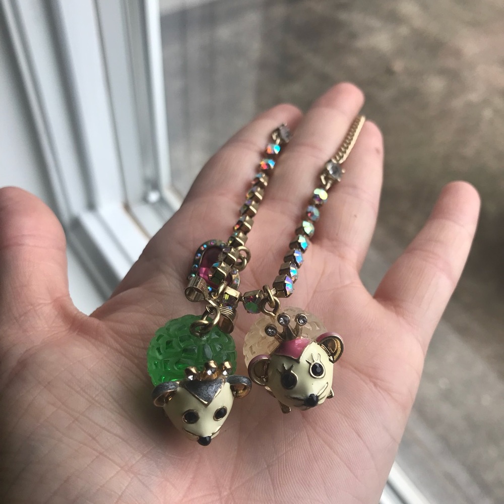 Betsey Johnson Mouse Necklace